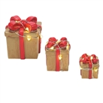 Department 56 Lit Festive Gift Boxes Set of 3