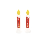 Department 56 Village Blow Mold Candle s/2 Set of 2 - New for 2024