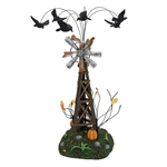 Department 56 Halloween Village A Chill In The Air Weathervane, animated  -New For 2024